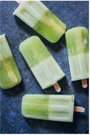 Honeydew Green Tea Popsicles